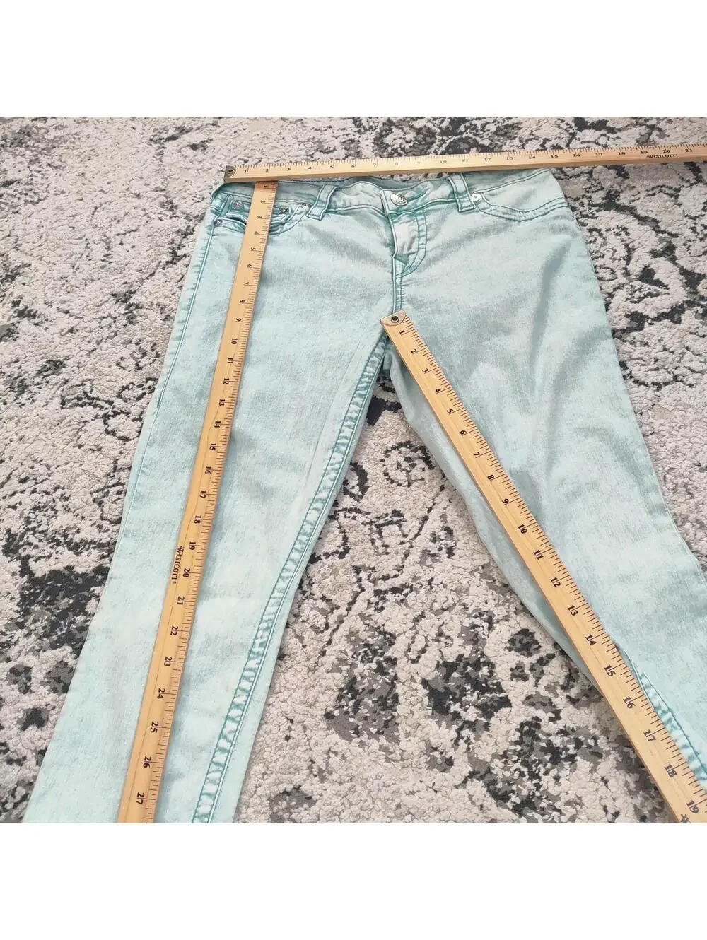 True Religion Super Skinny Jeans Size 29 Light Acid Wash - Picture 4 of 9